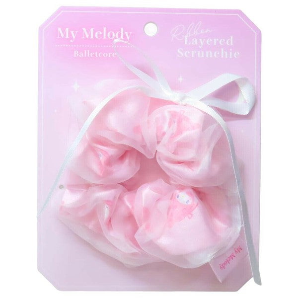 【現貨】Sanrio 多層芭蕾絲帶髮圈