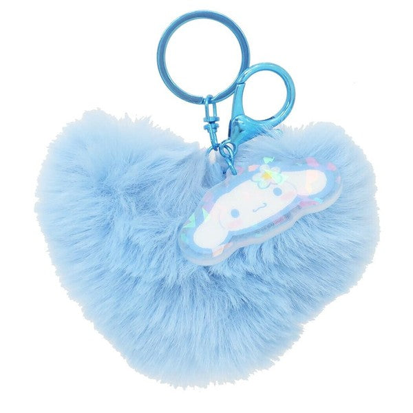 【現貨】Sanrio 心型絨毛鑰匙圈