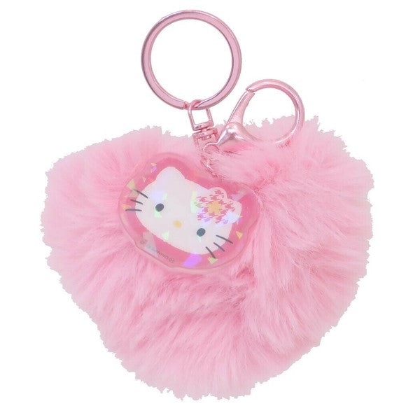【現貨】Sanrio 心型絨毛鑰匙圈