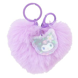 【現貨】Sanrio 心型絨毛鑰匙圈