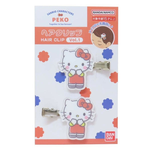 【現貨】[日本限定] PEKO 牛奶妹 x Sanrio Characters 髮夾 Vol.1