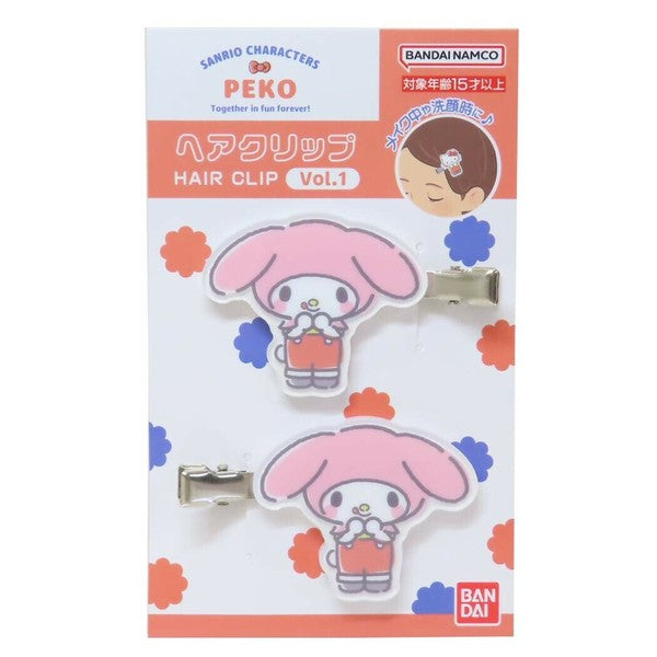 【現貨】[日本限定] PEKO 牛奶妹 x Sanrio Characters 髮夾 Vol.1
