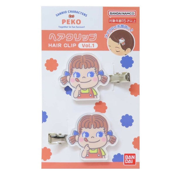 【現貨】[日本限定] PEKO 牛奶妹 x Sanrio Characters 髮夾 Vol.1
