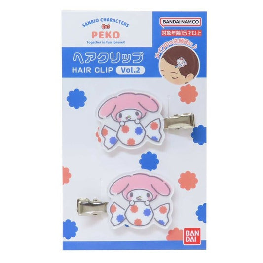 【現貨】[日本限定] PEKO 牛奶妹 x Sanrio Characters 髮夾 Vol.2